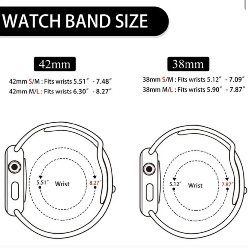 NEW Pink Sport Silicone Band For Apple Watch